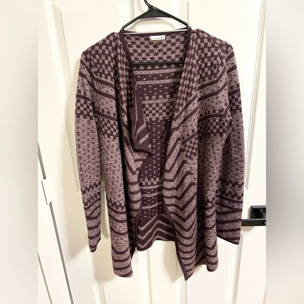 Smartwool Avion Ridge Pattern Wrap Cardigan Size S